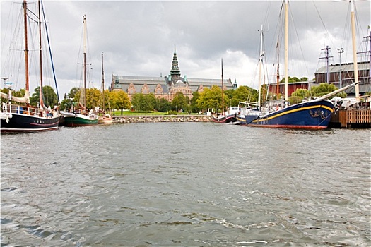 风景,北欧,博物馆,海边,斯德哥尔摩