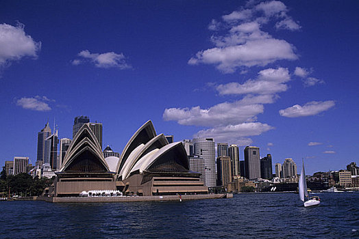 澳大利亚,悉尼,剧院,城市天际线