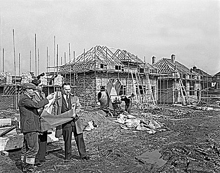 住房,建筑,南,约克郡,早,60年代