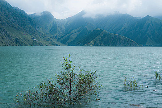 国家aaaaa级旅游景区新疆天山天池风光