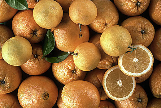 几个,橘子,切削