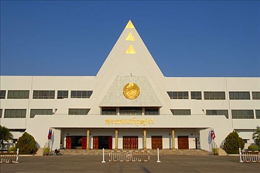 现代,政府建筑,议会,万象,老挝,亚洲