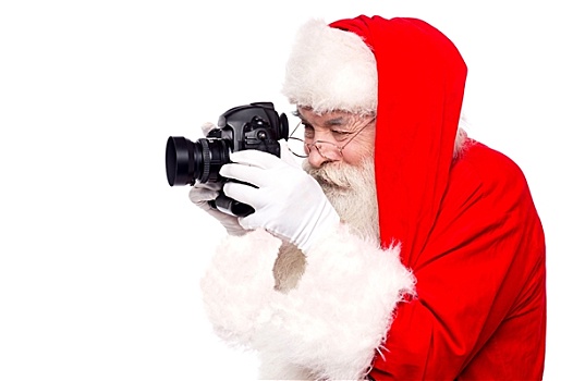 圣诞老人,照相,摄影