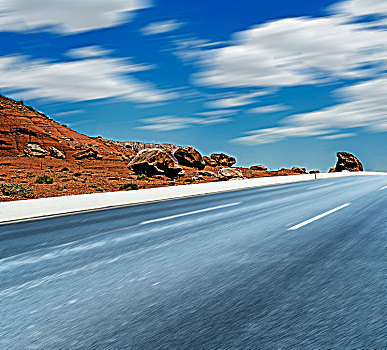 自然风光和道路