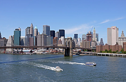 曼哈顿,布鲁克林大桥,布鲁克林,纽约,美国,北美