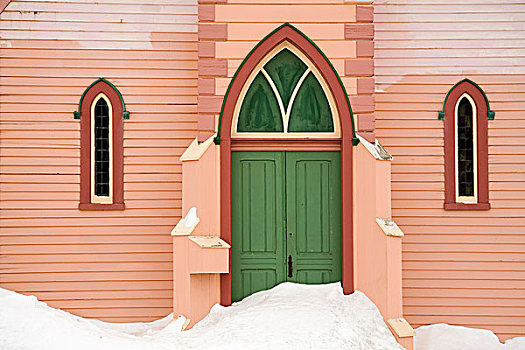 门,木质,教堂,科罗拉多,美国