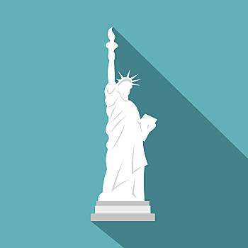 自由女神像,象征,自由,插画,矢量