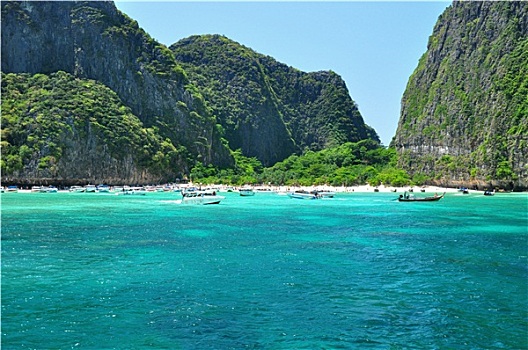 热带沙滩,玛雅,湾,安达曼海,泰国