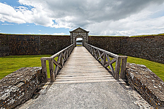 桥,入口,堡垒,金塞尔,科克郡,爱尔兰