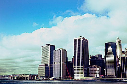 纽约,北美,建筑,河,东河