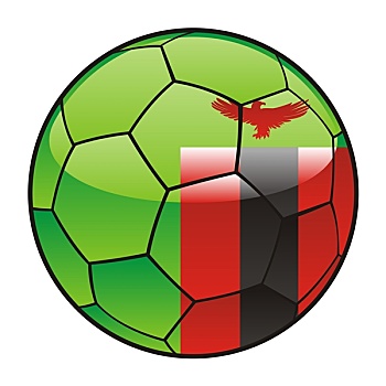 赞比亚,旗帜,足球