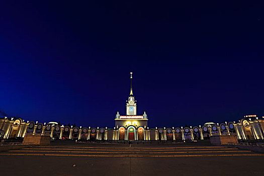 北京展览馆夜景