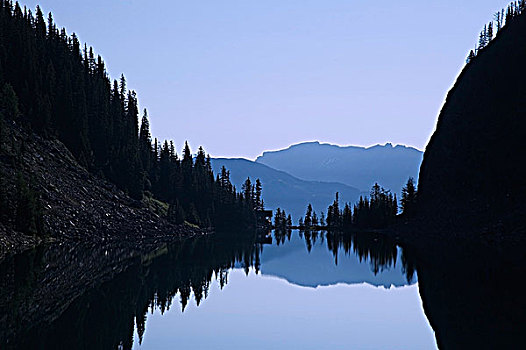 湖,茶园,班芙国家公园,艾伯塔省,加拿大