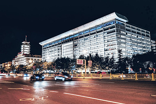 70周年国庆北京长安街夜景