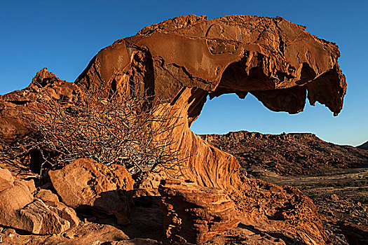 大,岩石构造,夜光,杜维尔方丹,区域,纳米比亚,非洲