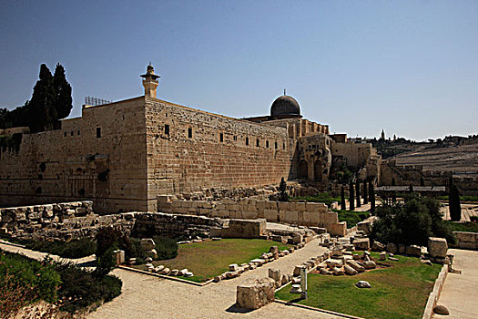 耶路撒冷,考古,公园,戴维森,中心