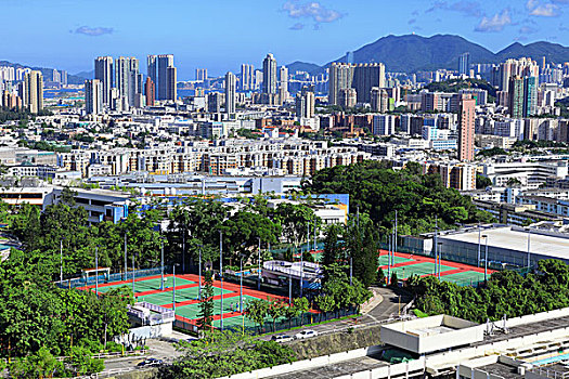 香港,拥挤,建筑