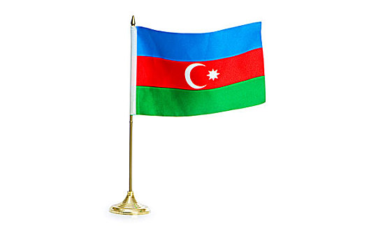 旗帜,阿塞拜疆,隔绝,白色