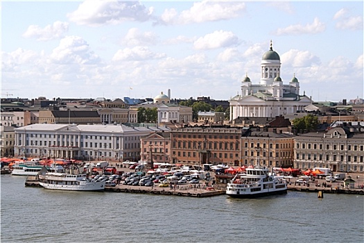 风景,赫尔辛基,港口,芬兰