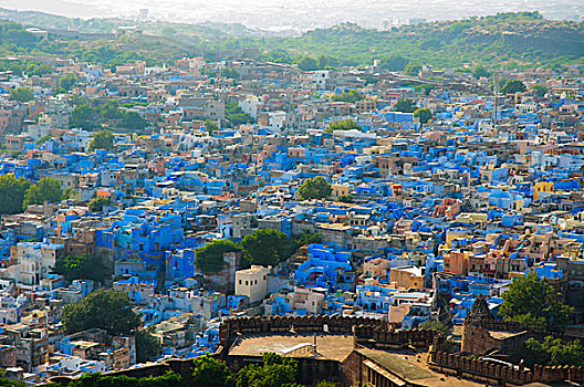 风景,梅兰加尔堡,拉贾斯坦邦,印度