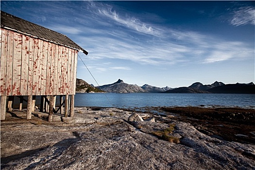 挪威,海岸,船库