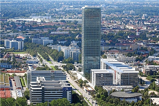 城区,慕尼黑,摩天大楼