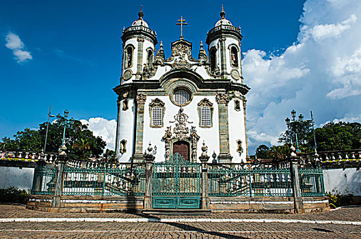 教堂,米纳斯吉拉斯州,巴西,南美