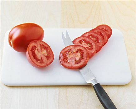西红柿,切片