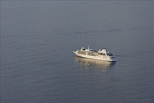 巡航,船,伊莫洛维里,锡拉岛,希腊