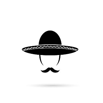 墨西哥人,帽子,阔边帽
