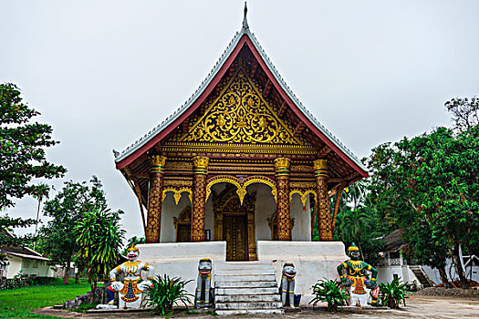 佛教寺庙,寺院,琅勃拉邦,老挝,亚洲