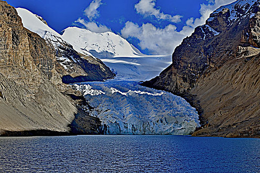 西藏曲登尼玛冰川