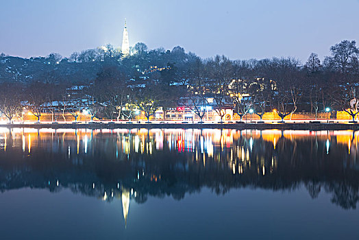 杭州西湖夜景