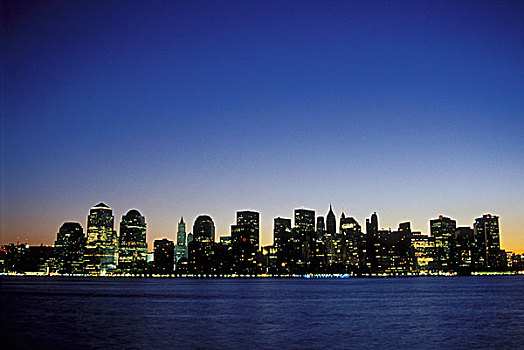 建筑,水岸,曼哈顿,纽约,美国