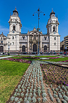 大教堂,利马,阿玛斯,秘鲁
