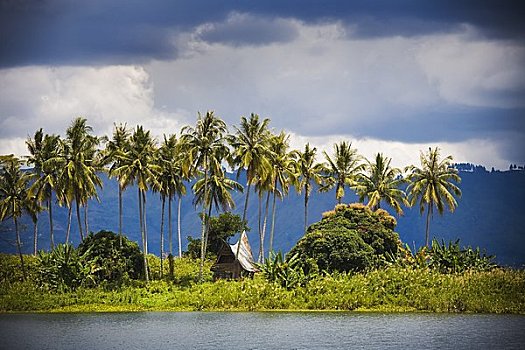 岛屿,湖,苏门答腊岛,印度尼西亚