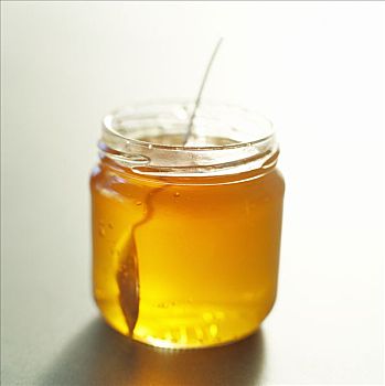 罐,蜂蜜,特写