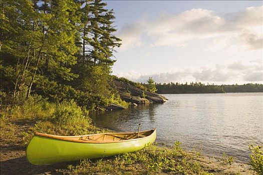 独木舟,英里,湾,乔治亚湾,岛屿,国家公园,安大略省,加拿大