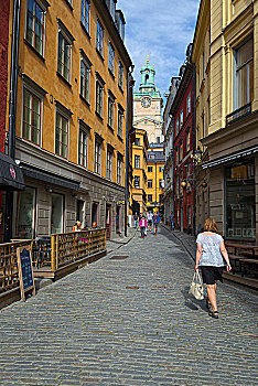 瑞典,斯德哥尔摩,街景,老城