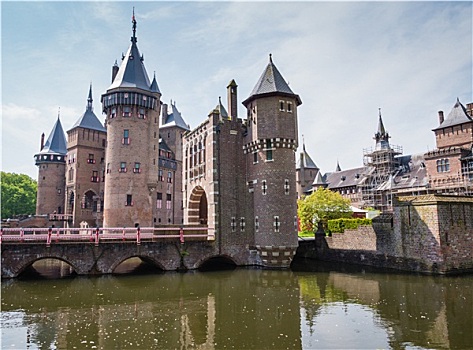 城堡,头发,荷兰