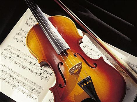 小提琴,乐器,音符