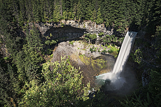 瀑布,省立公园,加拿大