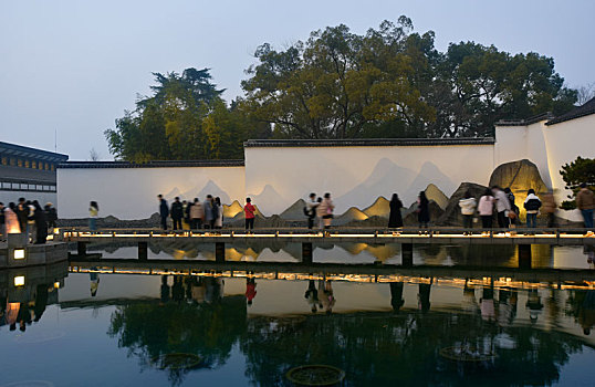 苏州博物馆的人文景观