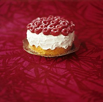 松糕,马斯卡朋乳脂,树莓