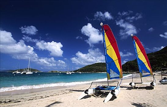 双体船,岛屿,英属维京群岛,加勒比海