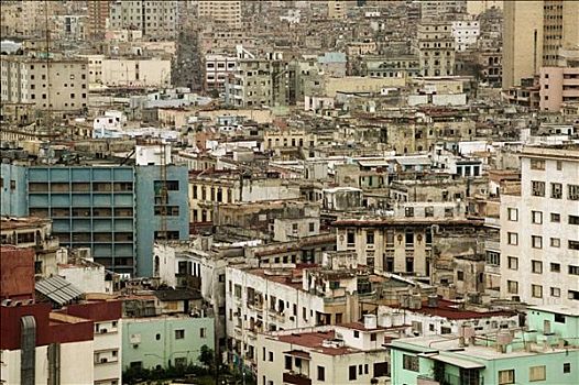 破败,建筑,老哈瓦那,古巴