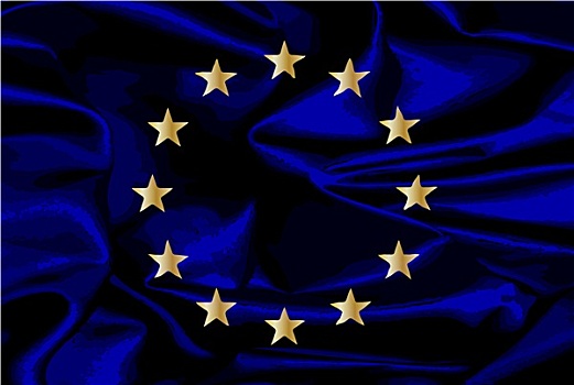 欧盟,丝绸,旗帜