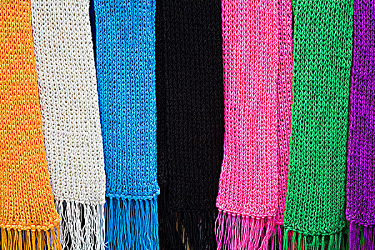 毛织品,围巾,市场货摊,阿玛斯,竞技场,麦哲伦省,省,巴塔哥尼亚,智利