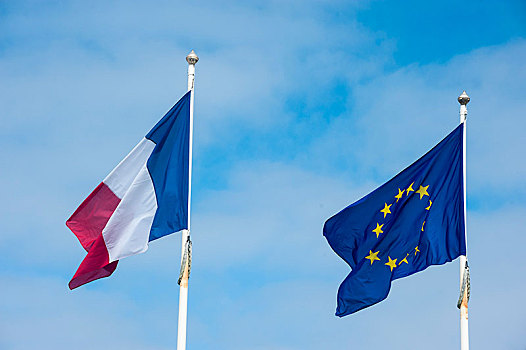 法国国旗,欧盟盟旗