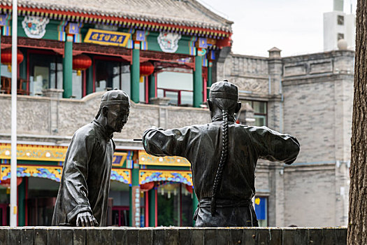 老北京商业雕塑